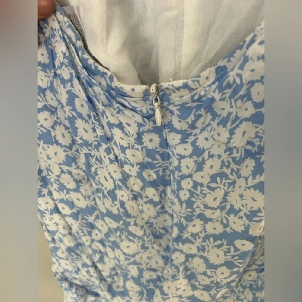 Lost‎ + wonder Blue Floral jumpsuit